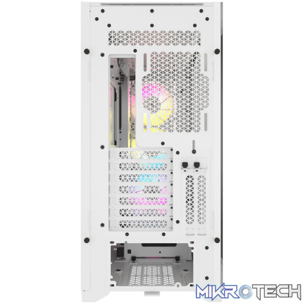 Corsair CC-9011243-WW iCUE 5000D RGB AIRFLOW Clear Tempered Glass White Steel ATX Mid Tower Gaming Chassis - Image 4