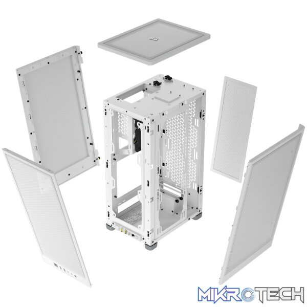 Corsair CC-9011245-WW 2000D Airflow White Mini-ITX Gaming Chassis - Image 4
