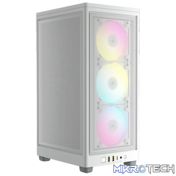 Corsair CC-9011247-WW 2000D RGB Airflow White Mini-ITX Gaming Chassis Corsair CC-9011247-WW 2000D RGB Airflow White Mini-ITX Gaming Chassis