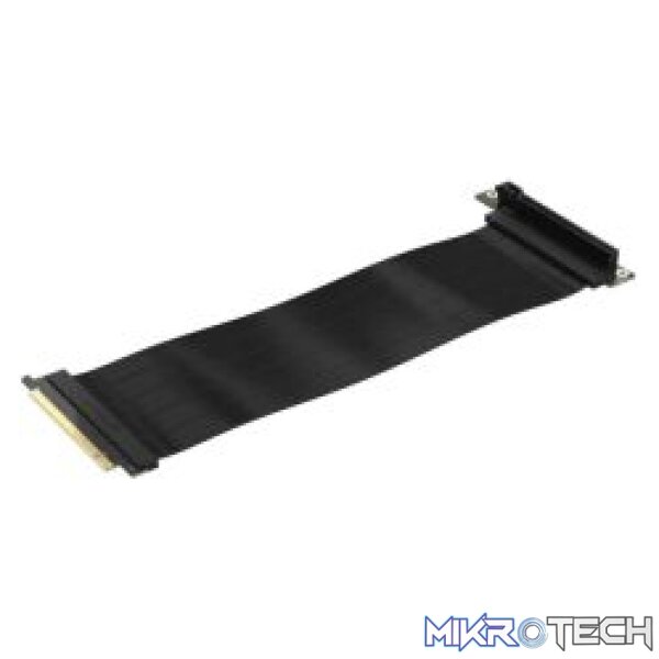 Corsair CC-9310001-WW Premium Flat Rubberised 300mm PCIe 4.0 x16 Black GPU Riser Cable - Image 2