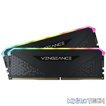Corsair CMG16GX4M2D3600C18 Vengeance RGB RS Black 16GB(2x8GB) 3600MHz DDR4 Memory Kit