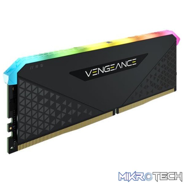 Corsair CMG8GX4M1D3600C18 Vengeance RGB RS Black 8GB 3600MHz DDR4 CL18 1.35v Desktop Memory - Image 2