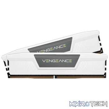 Corsair CMK32GX5M2B5600C40W VENGEANCE DDR5 32GB Kit (2 x 16GB) DDR5 DRAM 5600MHz CL40 1.25V White Memory