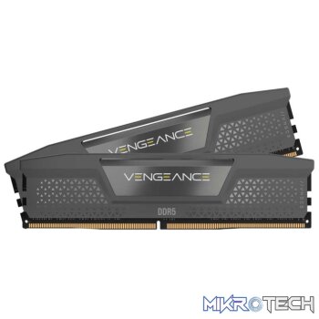 Corsair CMK32GX5M2B5600Z40 Vengeance 32GB (2x16GB) DDR5-5600 CL40 1.25V AMD EXPO Dark Silver Desktop Memory