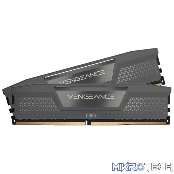 Corsair CMK32GX5M2B5600Z40 Vengeance 32GB (2x16GB) DDR5-5600 CL40 1.25V AMD EXPO Dark Silver Desktop Memory Corsair CMK32GX5M2B5600Z40 Vengeance 32GB (2x16GB) DDR5-5600 CL40 1.25V AMD EXPO Dark Silver Desktop Memory