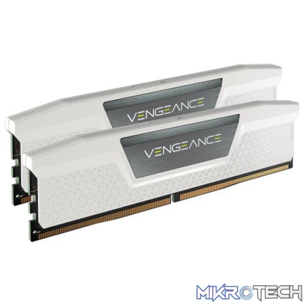 Corsair CMK64GX5M2B5200C40W Vengeance LPX 64GB (2x32GB) DDR5-5200MHz CL40 1.25V White Desktop Memory - Image 2