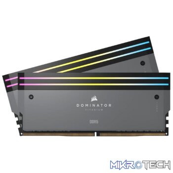 Corsair CMP32GX5M2B6000Z30 DOMINATOR TITANIUM RGB DDR5 AMD EXPO 32GB Kit(2 x 16GB) DDR5 DRAM 6000MHz CL30 1.40V Grey Memory