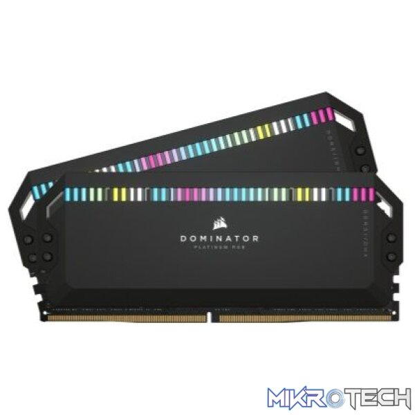 Corsair CMT32GX5M2X6200C36 Dominator Platinum RGB Black 32GB(2 X 16) Kit DDR5 6200MHz CL36 1.3v Desktop Memory Corsair CMT32GX5M2X6200C36 Dominator Platinum RGB Black 32GB(2 X 16) Kit DDR5 6200MHz CL36 1.3v Desktop Memory