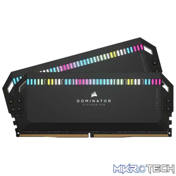 Corsair CMT32GX5M2X7200C34 DOMINATOR PLATINUM RGB DDR5 32GB Kit(2 x 16GB) DDR5 DRAM 7200MHz CL34 1.45V Black Memory Corsair CMT32GX5M2X7200C34 DOMINATOR PLATINUM RGB DDR5 32GB Kit(2 x 16GB) DDR5 DRAM 7200MHz CL34 1.45V Black Memory