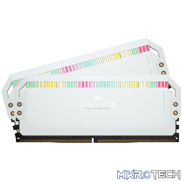 Corsair CMT64GX5M2B5600C40W DOMINATOR Platinum RGB White 64GB(2 x 32GB)Kit 5600MHz DDR5 CL40 1.25v Desktop Memory Corsair CMT64GX5M2B5600C40W DOMINATOR Platinum RGB White 64GB(2 x 32GB)Kit 5600MHz DDR5 CL40 1.25v Desktop Memory