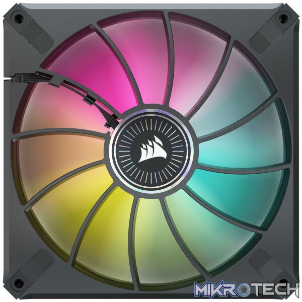 Corsair CO-9050115 ML140 RGB ELITE 140mm RGB + Lighting Node Core Black Chassis Fan 2 Pack - Image 4