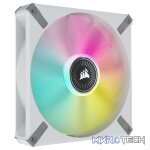 Corsair CO-9050118 ML140 RGB ELITE 140mm RGB Fan Single Pack White Chassis Fan - Image 2