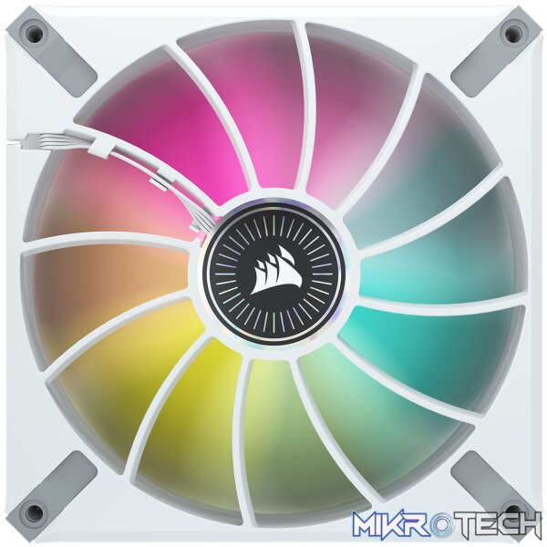 Corsair CO-9050118 ML140 RGB ELITE 140mm RGB Fan Single Pack White Chassis Fan - Image 4