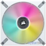 Corsair CO-9050119 ML140 RGB ELITE 140mm RGB Fan + Lighting Node Core White 2 Pack Chassis Fans - Image 2