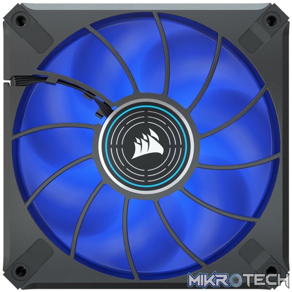 Corsair CO-9050122 ML120 LED ELITE 120mm Blue LED Fan Single Pack Black Chassis Fan - Image 4