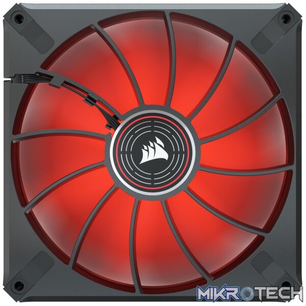 Corsair CO-9050123 ML140 LED ELITE 140mm Red LED Fan Single Pack Chassis Fan - Image 4