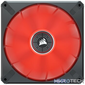Corsair CO-9050123 ML140 LED ELITE 140mm Red LED Fan Single Pack Chassis Fan