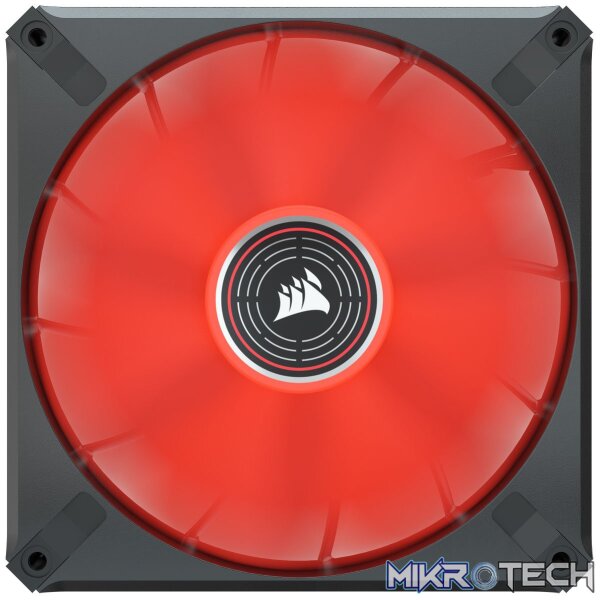 Corsair CO-9050123 ML140 LED ELITE 140mm Red LED Fan Single Pack Chassis Fan Corsair CO-9050123 ML140 LED ELITE 140mm Red LED Fan Single Pack Chassis Fan