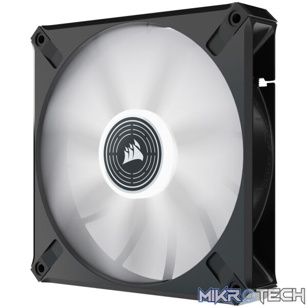 Corsair CO-9050124 ML140 LED ELITE 140mm White LED Fan Single Pack Black Chassis Fan - Image 2