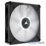 Corsair CO-9050124 ML140 LED ELITE 140mm White LED Fan Single Pack Black Chassis Fan - Image 3