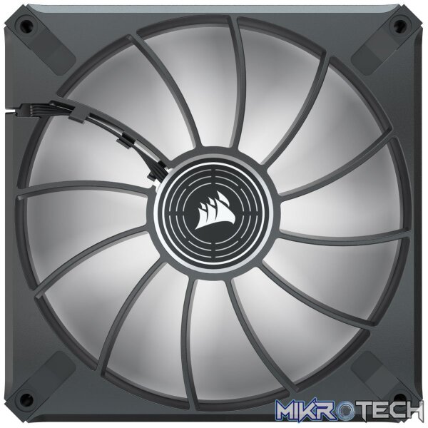 Corsair CO-9050124 ML140 LED ELITE 140mm White LED Fan Single Pack Black Chassis Fan - Image 4