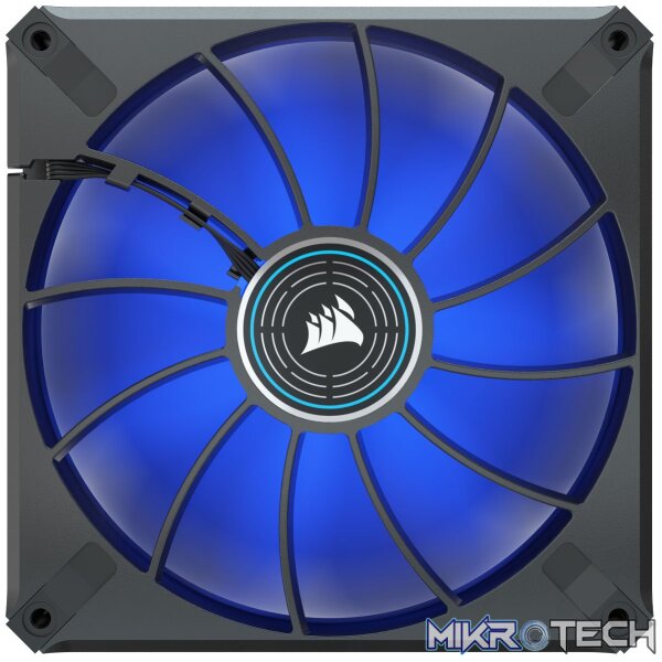 Corsair CO-9050125 ML140 LED ELITE 140mm Blue LED Fan Single Pack Black Chassis Fan - Image 4