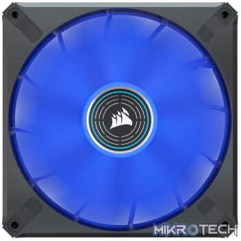 Corsair CO-9050125 ML140 LED ELITE 140mm Blue LED Fan Single Pack Black Chassis Fan