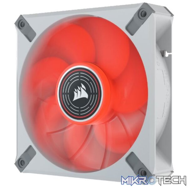 Corsair CO-9050126 ML120 LED ELITE 120mm Red LED Fan Single Pack White Chassis Fan - Image 2