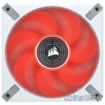 Corsair CO-9050126 ML120 LED ELITE 120mm Red LED Fan Single Pack White Chassis Fan