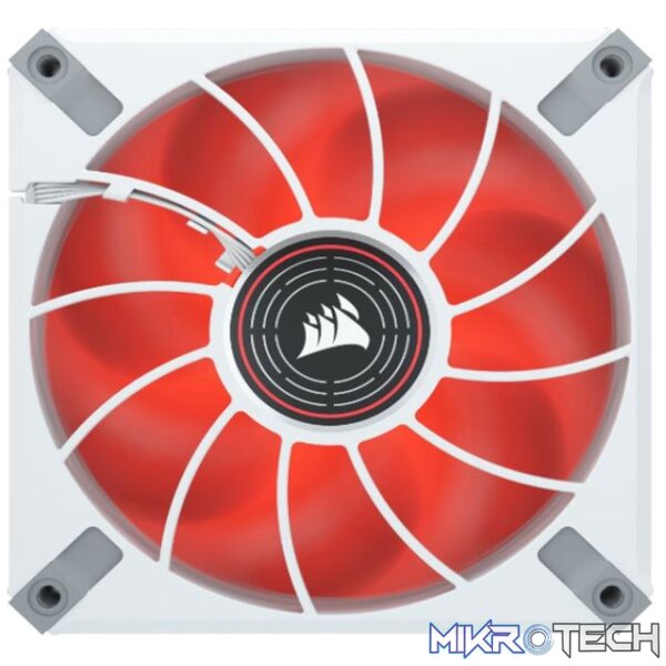 Corsair CO-9050126 ML120 LED ELITE 120mm Red LED Fan Single Pack White Chassis Fan - Image 4
