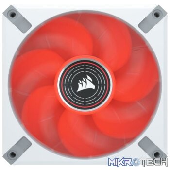Corsair CO-9050126 ML120 LED ELITE 120mm Red LED Fan Single Pack White Chassis Fan
