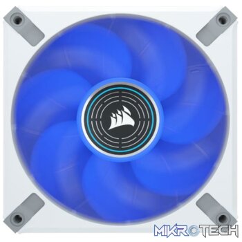 Corsair CO-9050128 ML120 LED ELITE 120mm Blue LED Fan Single Pack White Chassis Fan