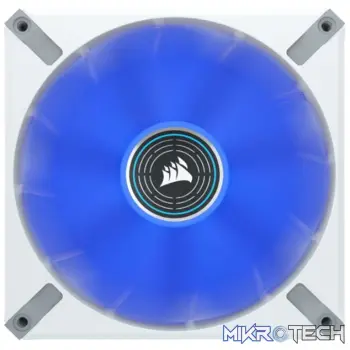 Corsair CO-9050131 ML140 LED ELITE 140mm Blue LED Fan Single Pack White Chassis Fan