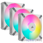 Corsair CO-9050158 iCUE AF120 RGB ELITE White 120mm 3 Fan + Lighting Node CORE Pack