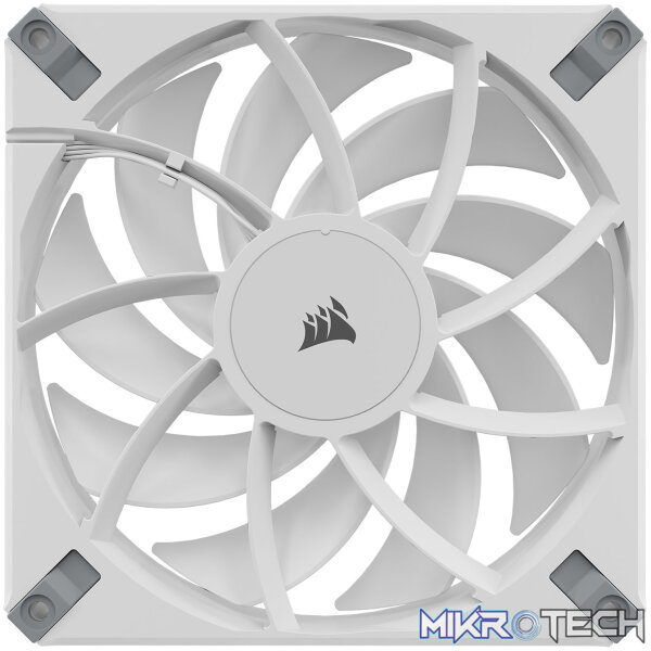 Corsair CO-9050160 iCUE AF140 RGB ELITE White 140mm 2 Fan + Lighting Node CORE Pack - Image 3