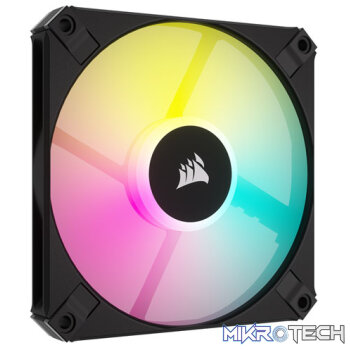 Corsair CO-9050162 iCUE AF120 RGB Slim 120mm PWM 2000 RPM Black Case Fan
