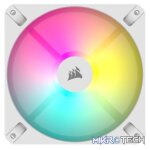 Corsair CO-9050168 iCUE AR120 ARGB 120mm PWM 1850 RPM White Case Fan - Image 2