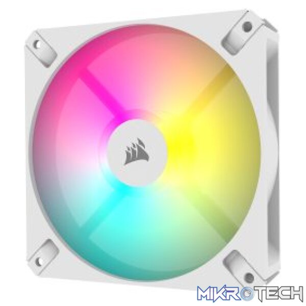 Corsair CO-9050168 iCUE AR120 ARGB 120mm PWM 1850 RPM White Case Fan - Image 3