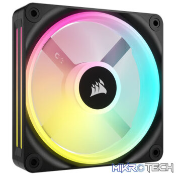 Corsair CO-9051001 QX120 iCUE Link 120mm ARGB 120mm PWM 2400 RPM Black Case Fan