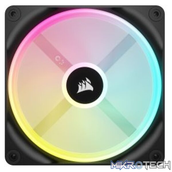 Corsair CO-9051003 QX140 iCUE Link ARGB 140mm PWM 2000 RPM Black Case Fan - Image 2