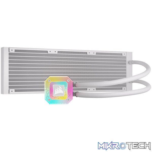 Corsair CW-9060073 iCUE H150i ELITE CAPELLIX XT White 360mm Liquid Cooler - Image 2