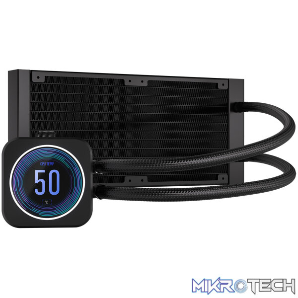 Corsair CW-9060074 iCUE H100i ELITE LCD XT 240mm Liquid Cooler - Image 2