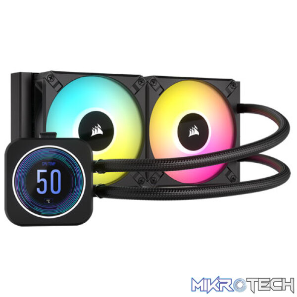 Corsair CW-9060074 iCUE H100i ELITE LCD XT 240mm Liquid Cooler Corsair CW-9060074 iCUE H100i ELITE LCD XT 240mm Liquid Cooler