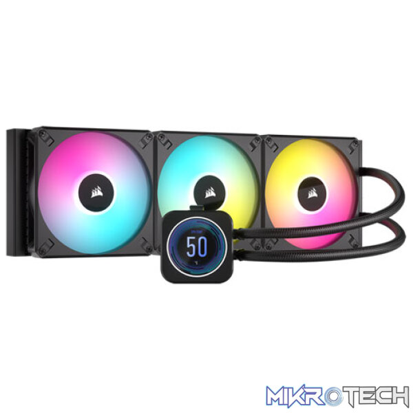Corsair CW-9060076-WW iCUE H170i ELITE LCD XT 420mm All-In-One Black Liquid CPU Cooler Corsair CW-9060076-WW iCUE H170i ELITE LCD XT 420mm All-In-One Black Liquid CPU Cooler