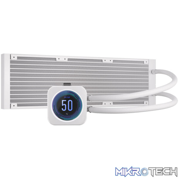 Corsair CW-9060077 iCUE H150i ELITE LCD XT White 360mm Liquid Cooler - Image 2