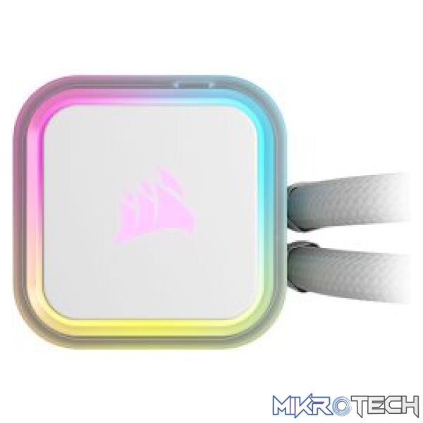 Corsair CW-9060079-WW H150i RGB ELITE 360mm All-In-One White Liquid CPU Cooler - Image 2