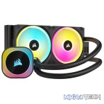 Corsair CW-9061001-WW iCUE Link H100i RGB AIO 240mm Black Liquid CPU Cooler