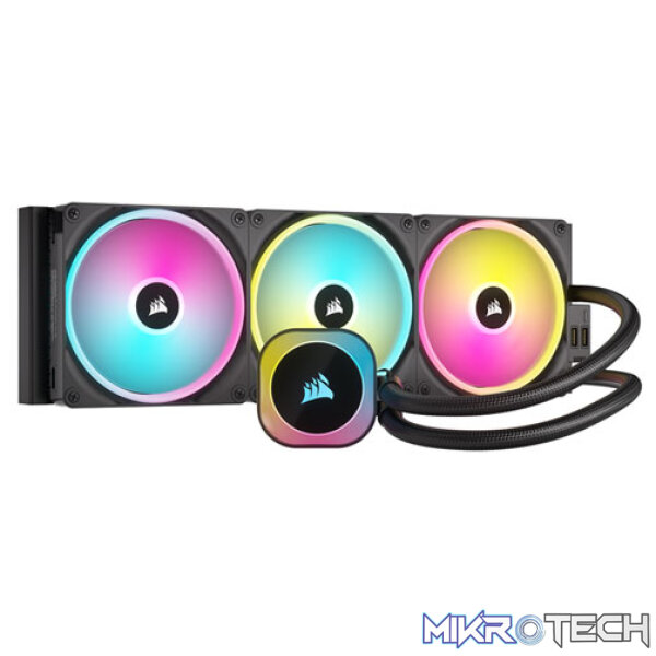 Corsair CW-9061004-WW iCUE Link H170i RGB AIO 420mm Black Liquid CPU Cooler Corsair CW-9061004-WW iCUE Link H170i RGB AIO 420mm Black Liquid CPU Cooler