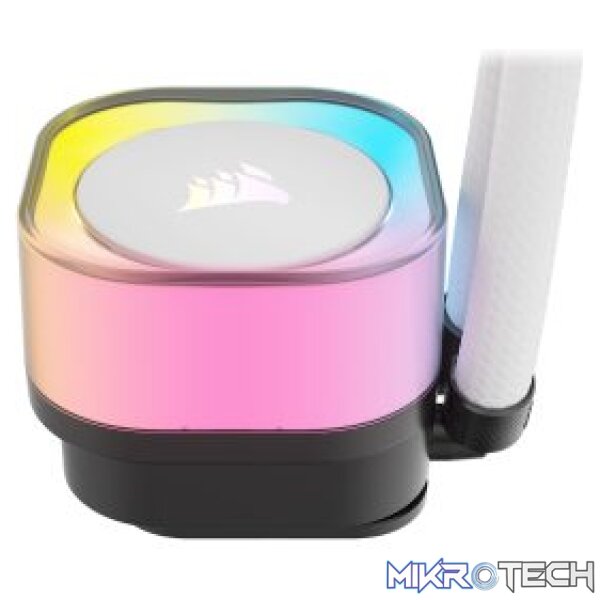 Corsair CW-9061005-WW iCUE Link H100i RGB AIO 240mm White Liquid CPU Cooler - Image 2