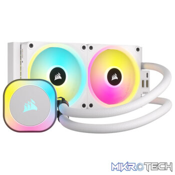 Corsair CW-9061005-WW iCUE Link H100i RGB AIO 240mm White Liquid CPU Cooler